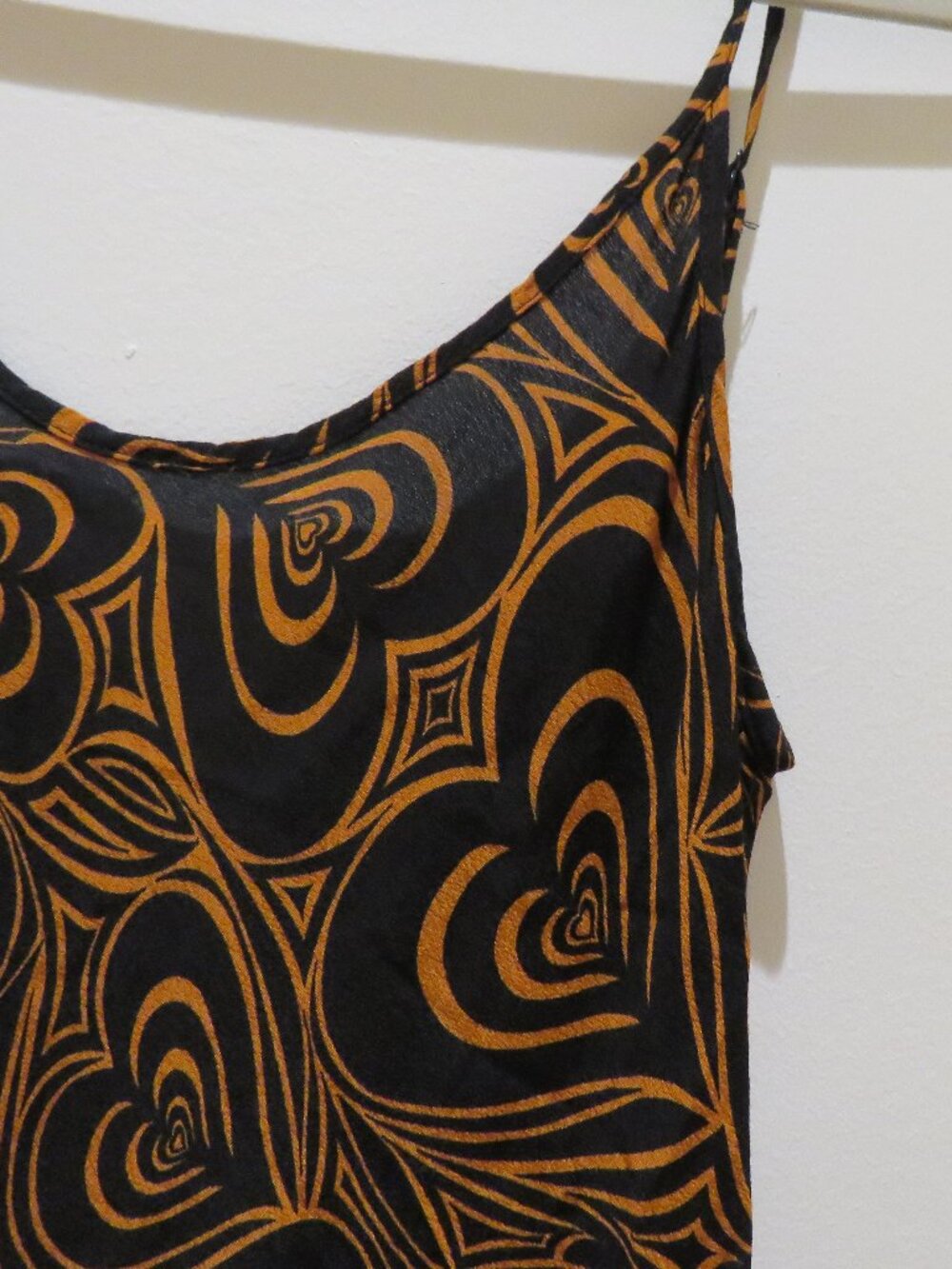 LISA SAYS GAH Wild Hearts Midi Slip Dress Small 90s Friends Indie Whimsy - Picture 6 of 15